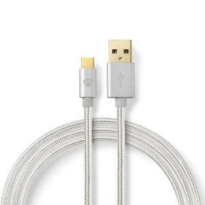 Nedis USB-C kabel 1m i gruppen Produkter / Teknik & Mobiltillbehr / Laddare & Powerbank hos Riksfrbundet M Sverige (CCTB60600AL10)