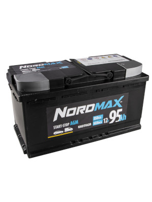 Startbatteri Nordmax AGM 12V 95Ah 850A i gruppen Produkter / Bil & Fordon / Startbatteri hos Riksfrbundet M Sverige (NM019AGM)
