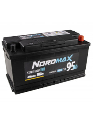Startbatteri Nordmax EFB 12V 95Ah 900A i gruppen Produkter / Bil & Fordon / Startbatteri hos Riksfrbundet M Sverige (NM019EFB)