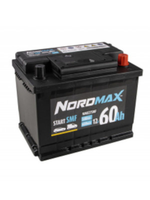 Startbatteri Nordmax SMF 12V 60Ah 540A i gruppen Produkter / Bil & Fordon / Startbatteri hos Riksfrbundet M Sverige (NM027SMF)