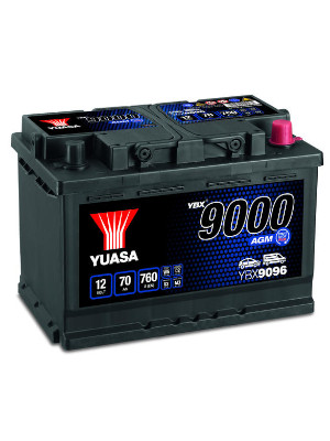 Startbatteri Yuasa AGM 12V 60Ah 640A i gruppen Produkter / Bil & Fordon / Startbatteri hos Riksfrbundet M Sverige (YBX9027)
